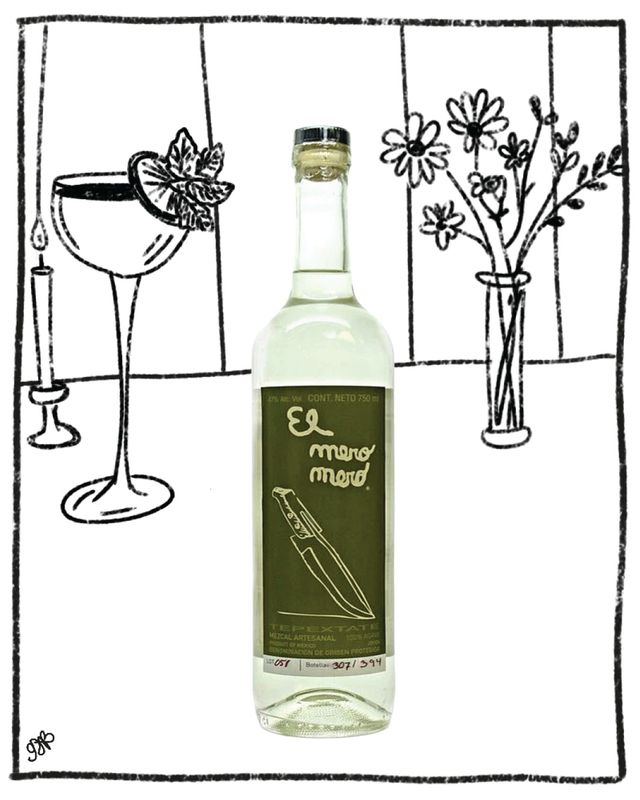 EL MERO MERO MEZCAL TEPEZTATE MARMORATA 750ML 48% ABV