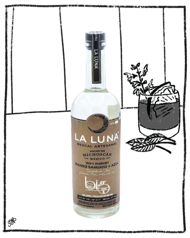 LA LUNA MEZCAL MANSO SAHUAYO + AZUL BIG BAR 750ML 48.51% ABV