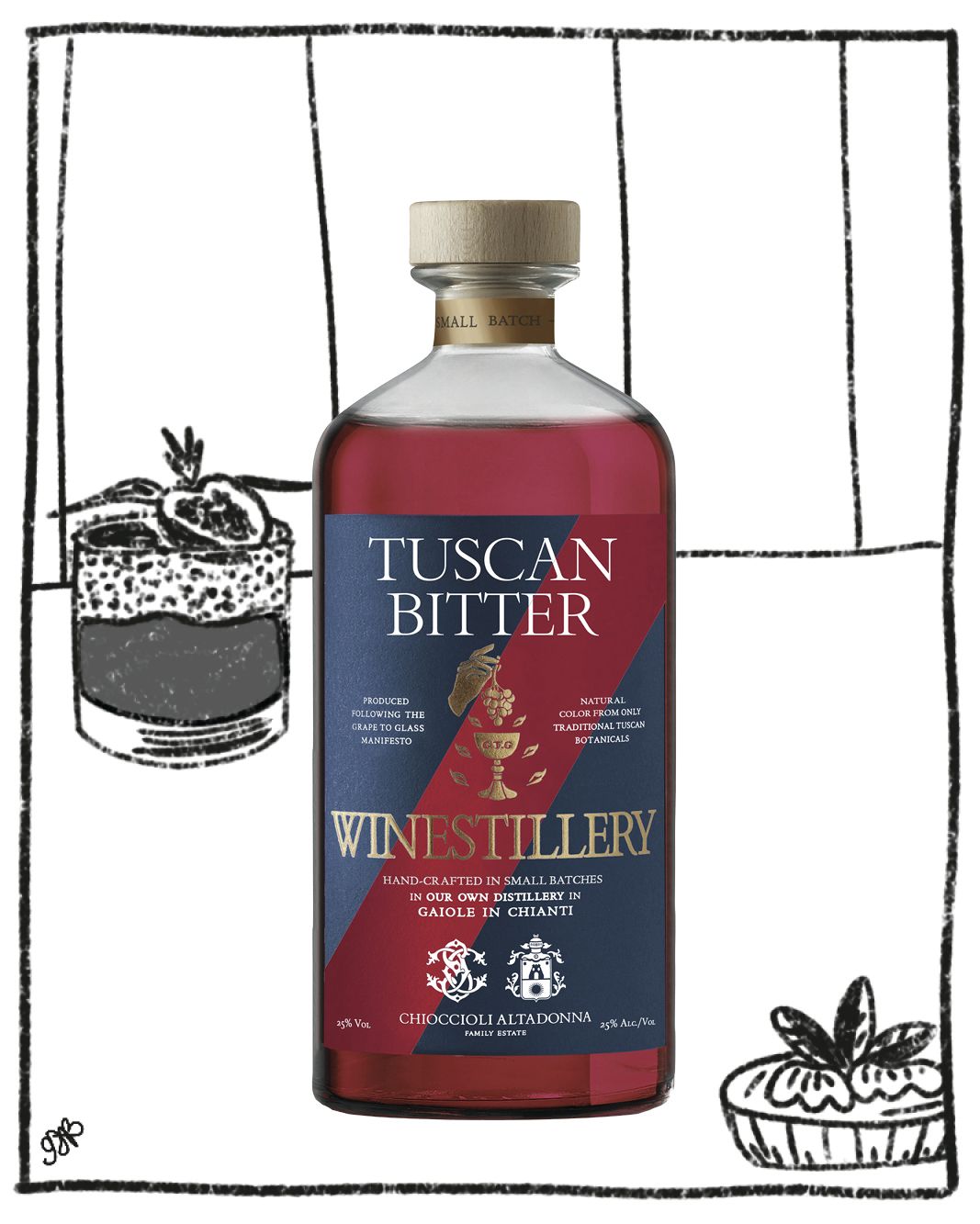 WINESTILLERY TUSCAN BITTER 700ML 25% ABV