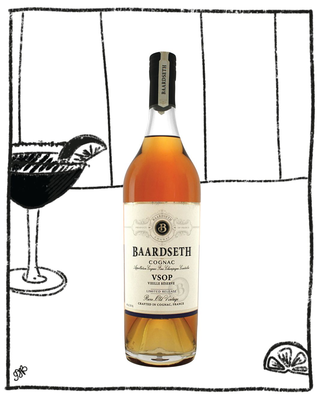 BAARDSETH COGNAC VSOP 750ML 40% ABV