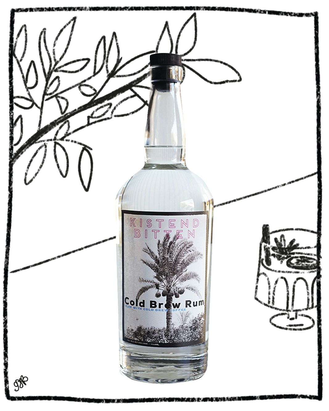 KISTEND BITTEN COLD BREW RUM 750ML 40% ABV