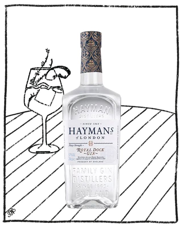 HAYMAN'S ROYAL DOCK NAVY STRENGTH GIN 750ML 57% ABV