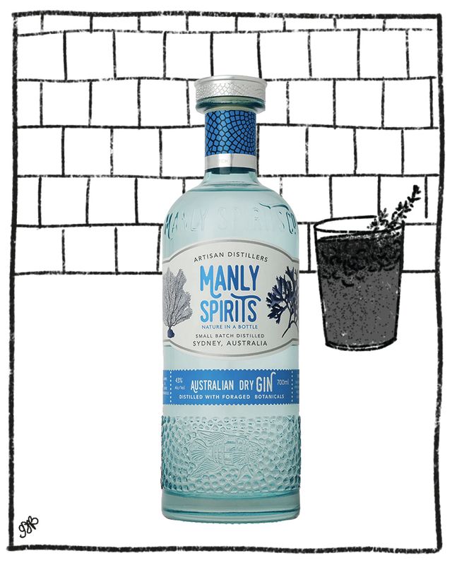MANLY AUSTRALIAN DRY GIN 700ML 43% ABV