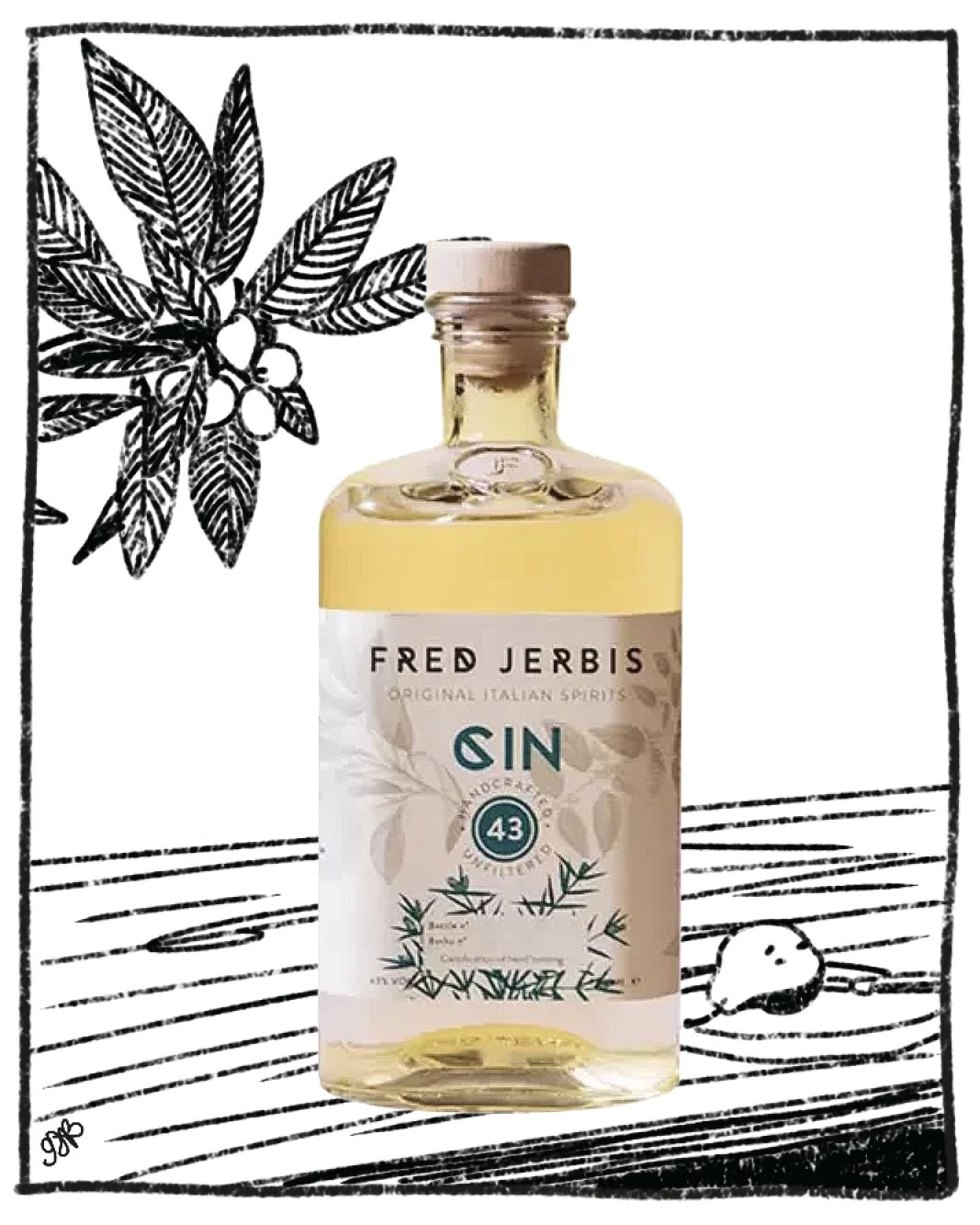 FRED JERBIS GIN 43 700ML 43% ABV