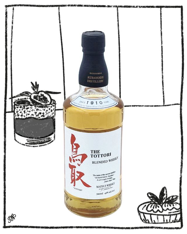 TOTTORI BLENDED JAPANESE WHISKY 700ML 43% ABV