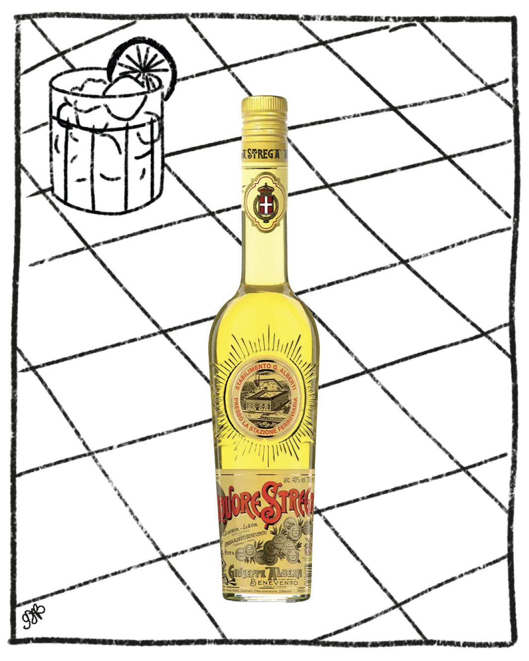 STREGA LIQUEUR 700ML 40% ABV
