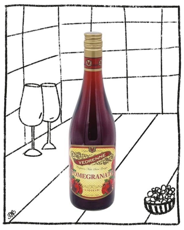 VEDRENNE POMEGRANATE 750ML 15% ABV