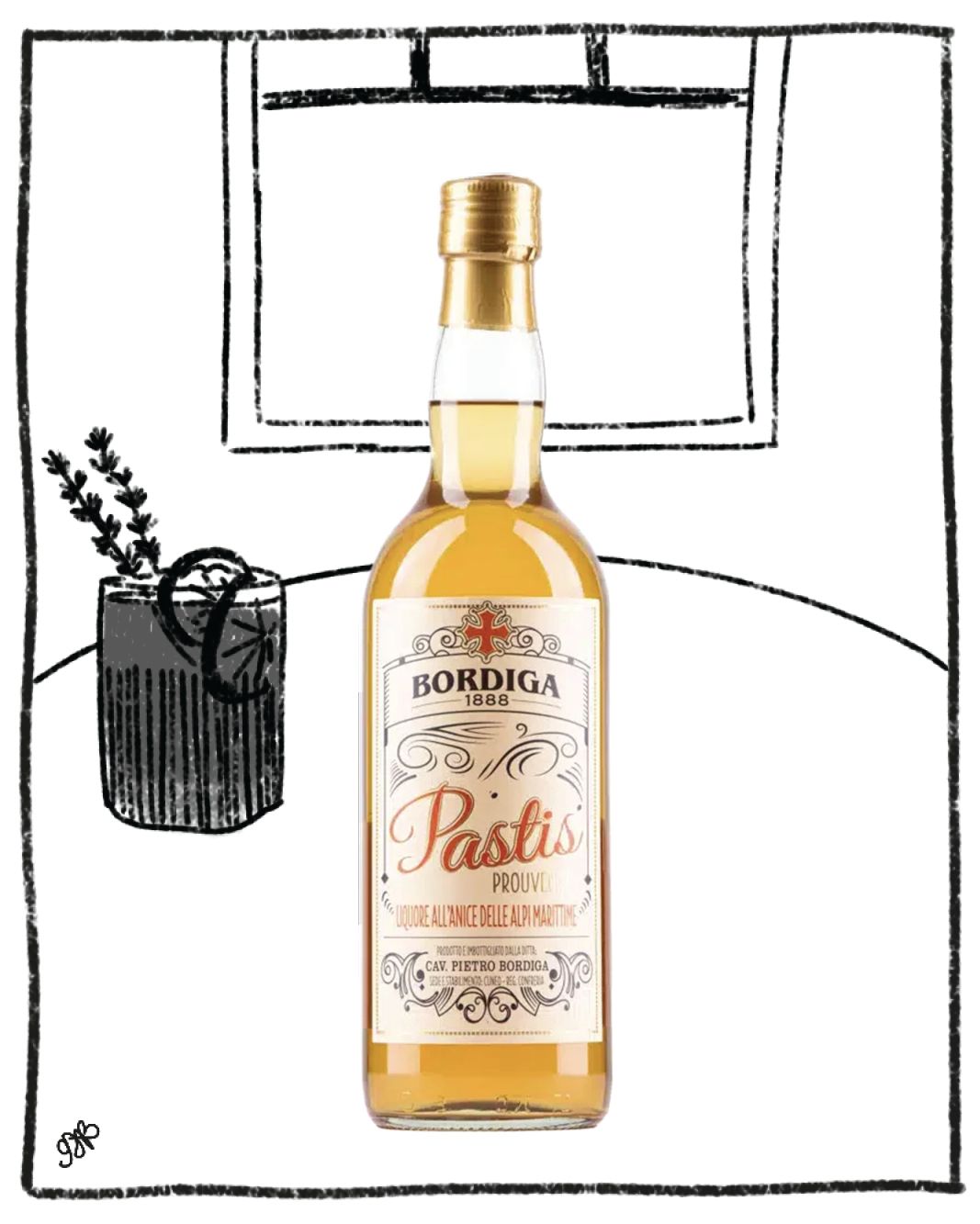 BORDIGA PASTIS 700ML 45% ABV