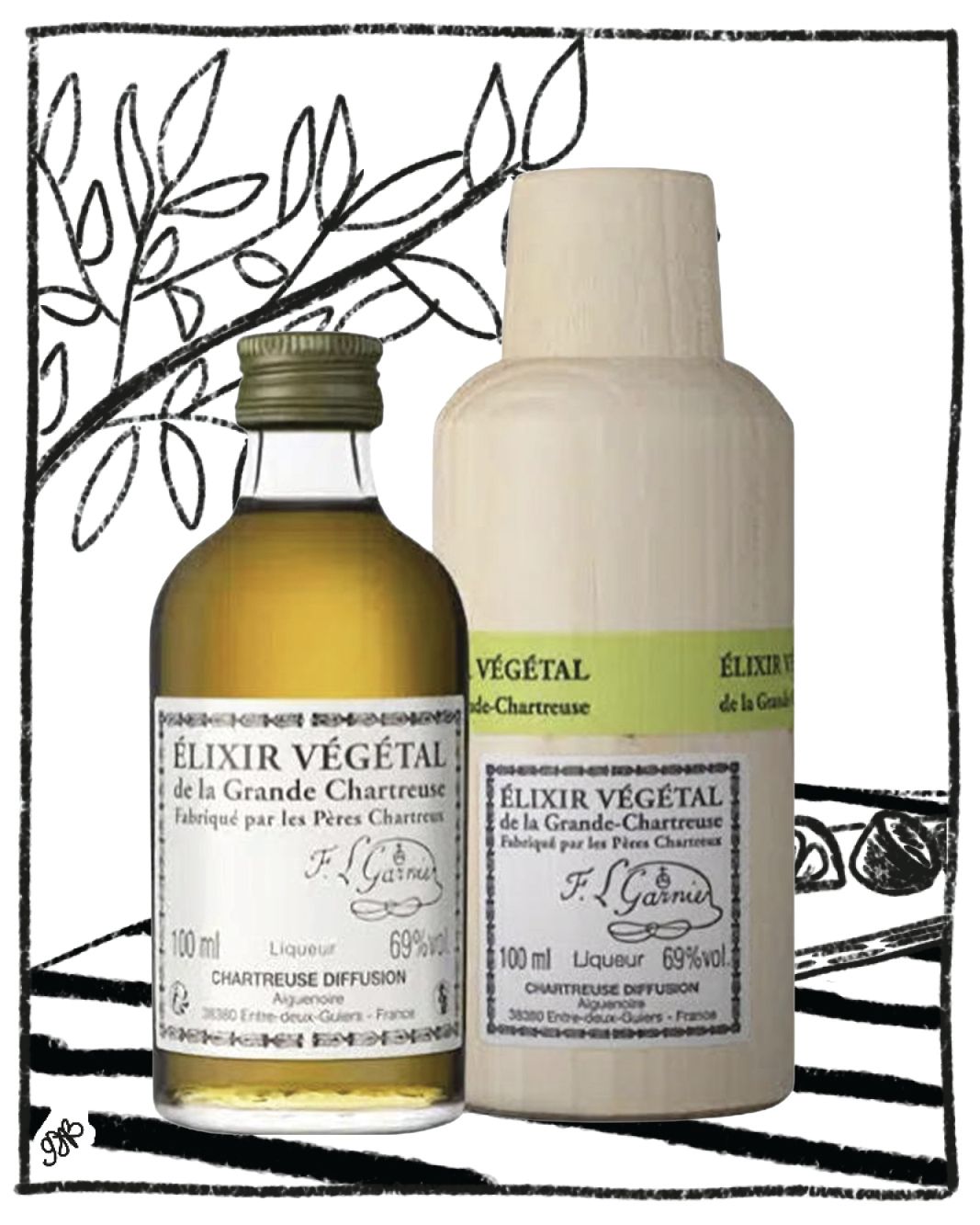 CHARTREUSE VEGETAL 100ML 69% ABV