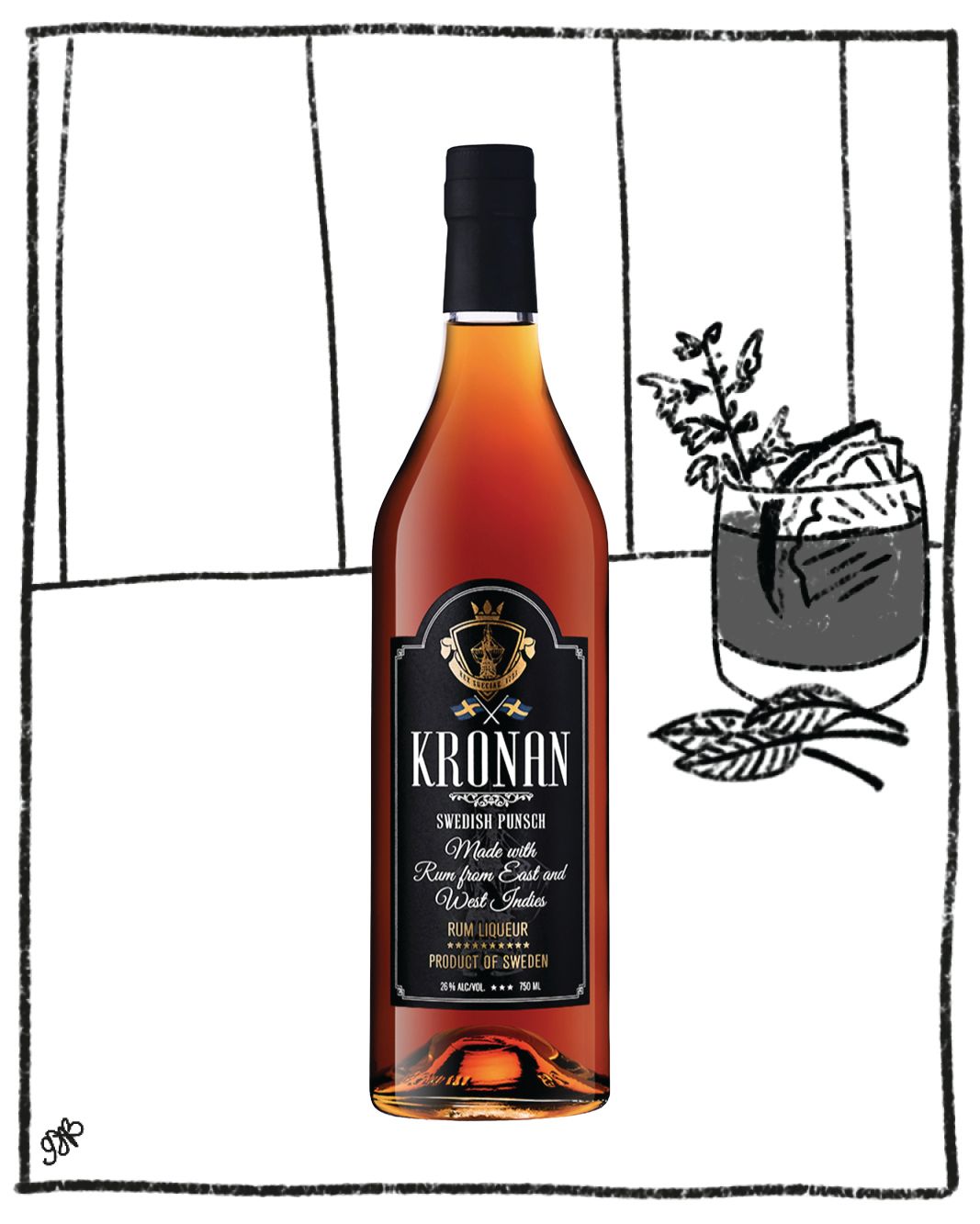 KRONAN SWEDISH PUNSCH 700ML 26% ABV