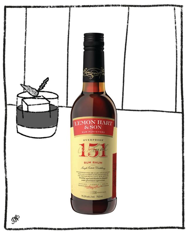 LEMON HART 151 RUM 750ML 75.5% ABV