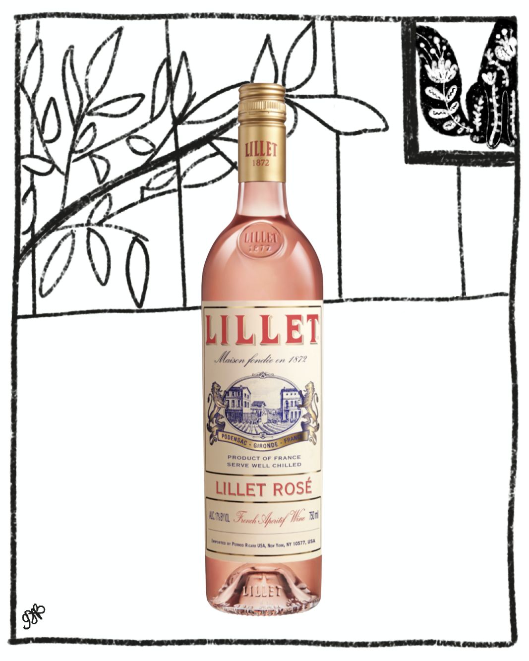 LILLET ROSE 750ML 17% ABV