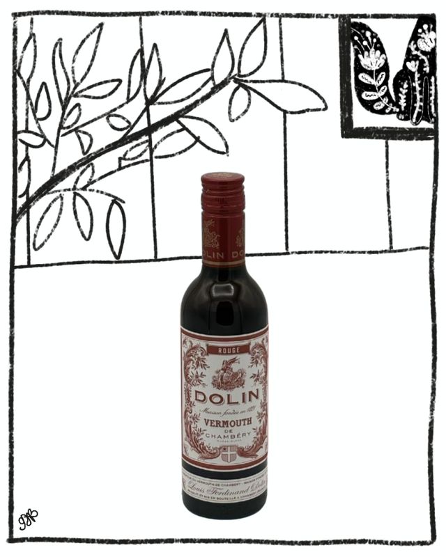 DOLIN VERMOUTH ROUGE DE CHAMBERY 375ML 16% ABV