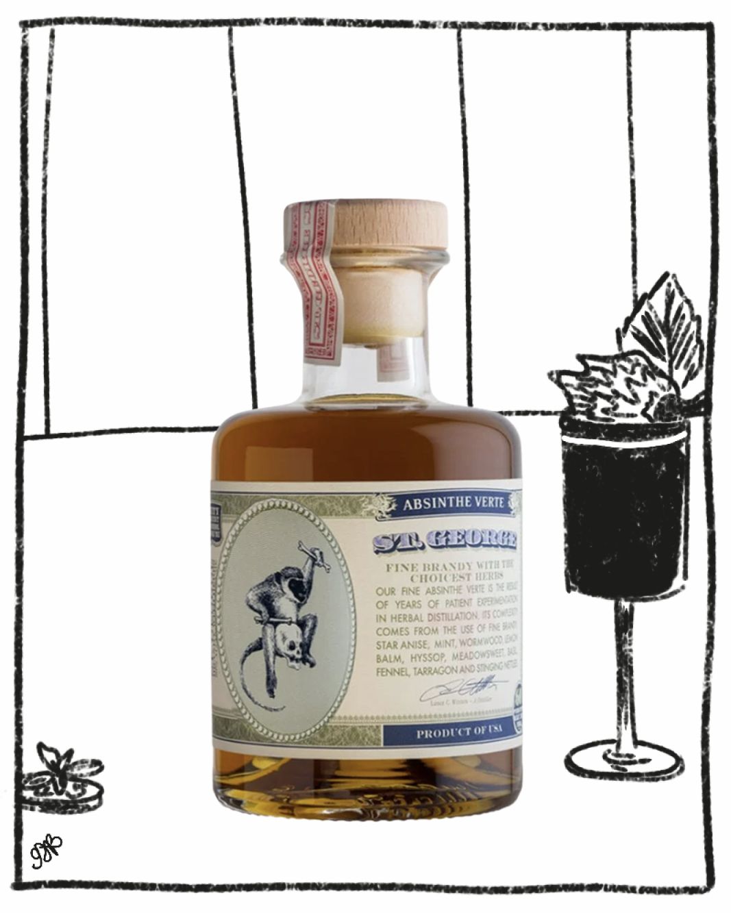 ST. GEORGE ABSINTHE 200ML 60% ABV