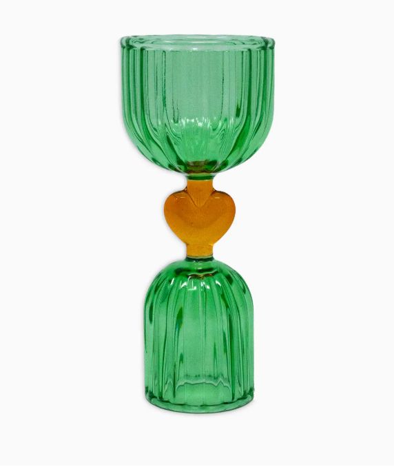 Ban.do Tipsy Green Heart Jigger