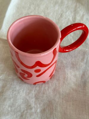 MUG Bubble rose à motifs