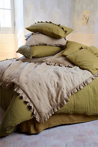 HOUSSE DE COUSSIN en Gaze de Coton