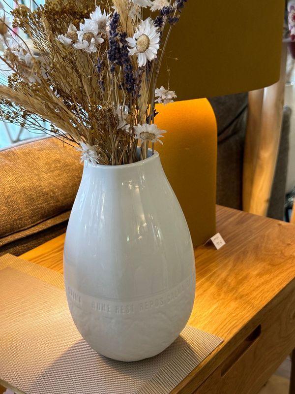 VASE en Porcelaine Blanche