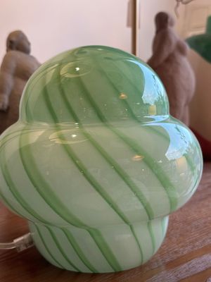 LAMPE à poser en verre H22cm