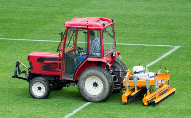 Tractor pulled. Turf Brush Risk Assessment