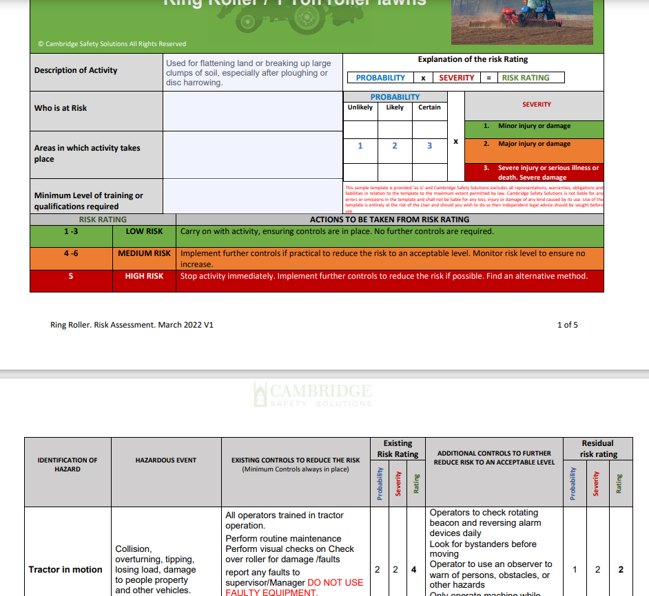 Ring Roller / Tractor Pulled  1 Ton roller.