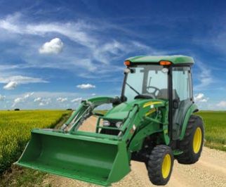 Tractor with front mounted loading bucket Risk Assessment