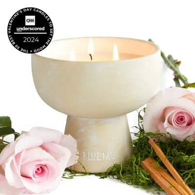 Romance - Ceramic Refillable Candle - Oakmoss &amp; Sandalwood