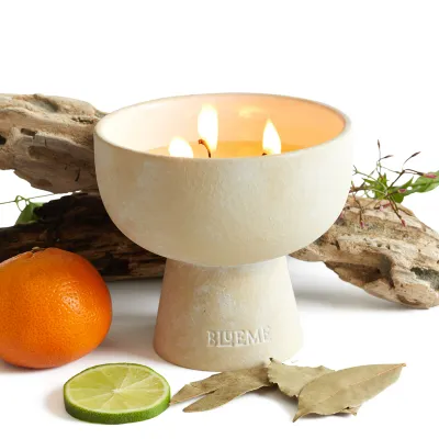 Nostalgia Ceramic Refillable Candle Bergamot &amp; Musk