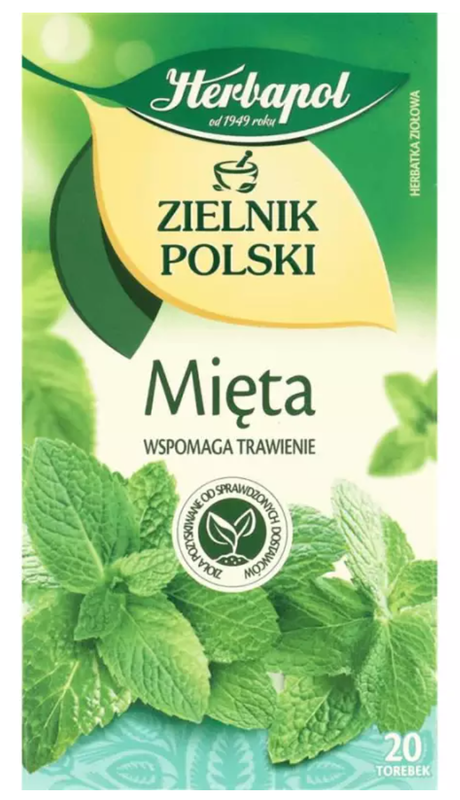 HERBAPOL ZIELNIK POLSKI HERBATKA ZIOLOWA MIETA 40G (20x2G)