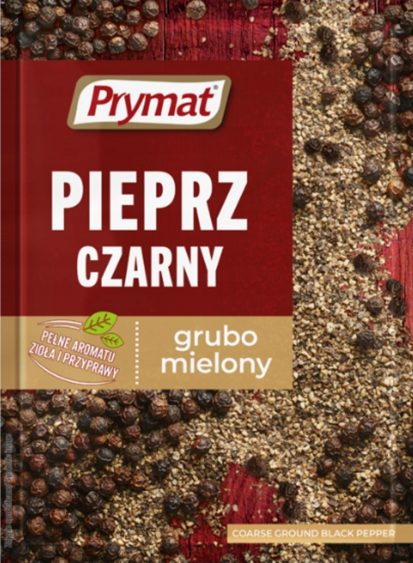 Prymat Pieprz czarny grubo mielony 15g
