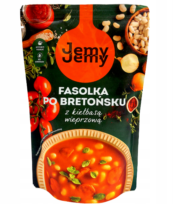 JEMY JEMY FASOLKA BRETONSKU Z KIELBASA WIEPROWA 400G
