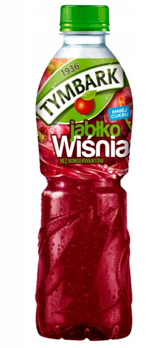Tymbark Napoj aseptic jabłko-wiśnia pet 0,5l