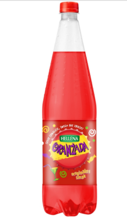 HELLENA NAPOJ 1,25L ORANZADA CZERWONA 20% SOKU GAZ PET