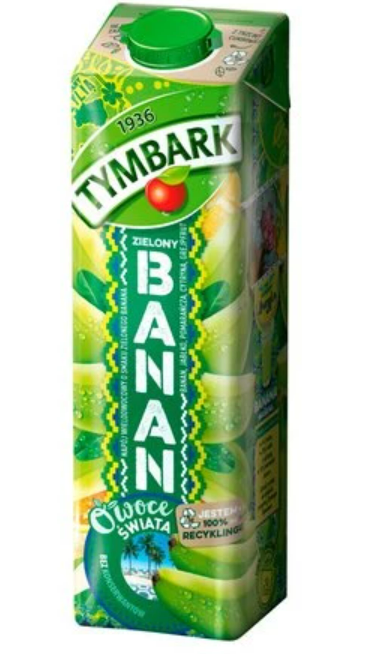 Tymbark Napoj Owoce Świata green banana 1,0l