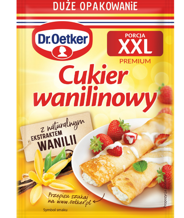 DR. OETKER CUKIER WANILINOWY  PORCJA XXL PREMIUM 43G