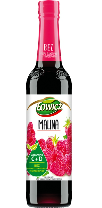 LOWICZ SYROP MALINOWY 400ML