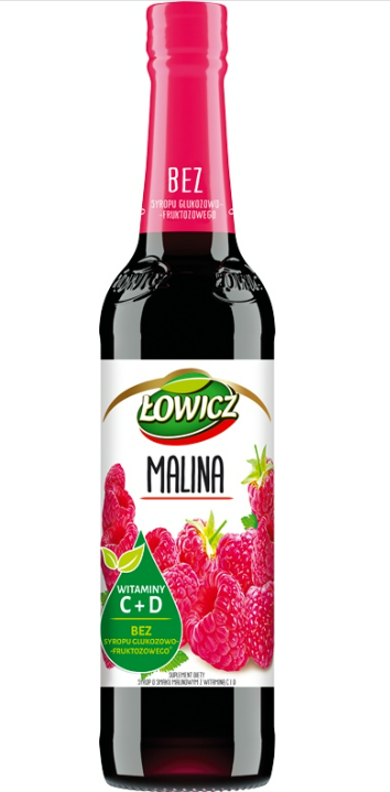 Łowicz Syrop malinowy 400ml