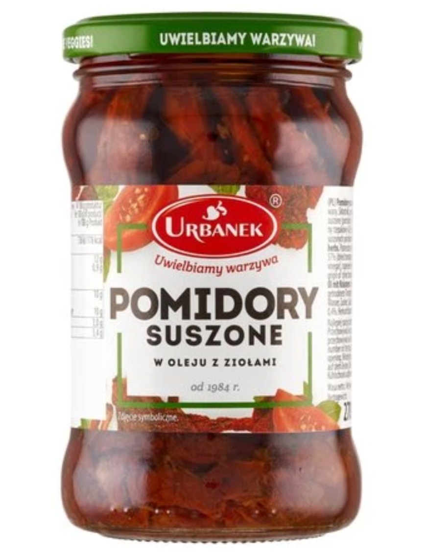 Urbanek Pomidory suszone w oleju zioła 270g