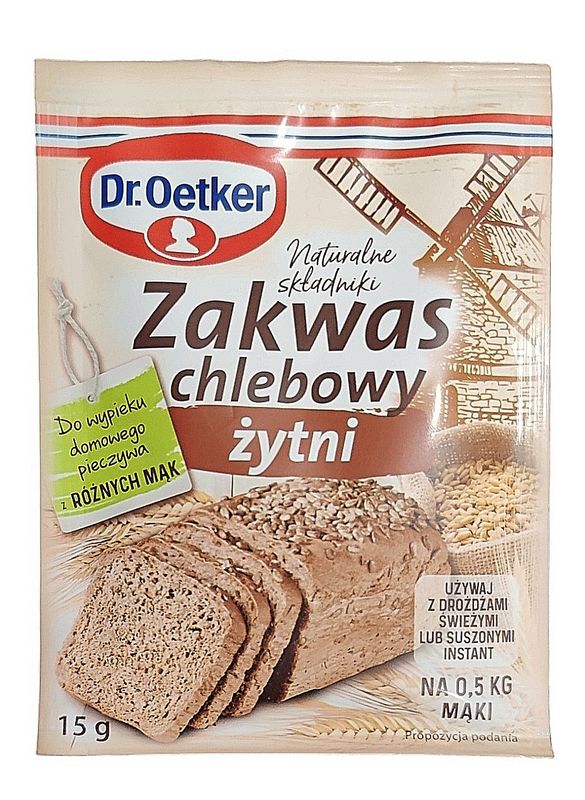 DR. OETKER ZAKWAS CHLEBOWY 15G DR. OETKER ZAKWAS CHLEBOWY 15G