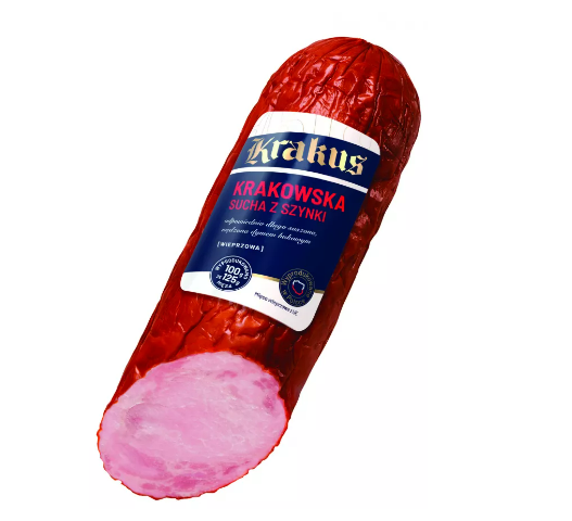 KRAKUS KIELBASA KRAKOWSKA SUCHA Z SZYNKI  WIEPRZOWA 250G