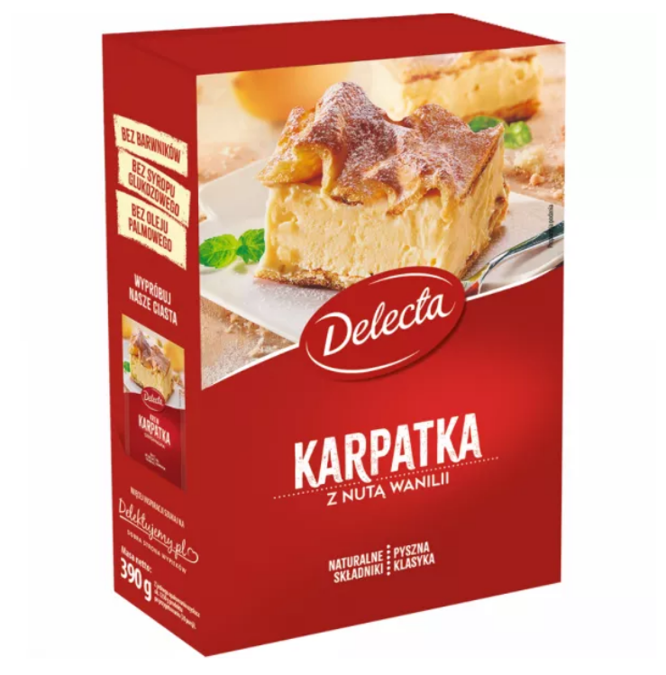 DELECTA CIASTO KARPATKA &amp; KREM 375G