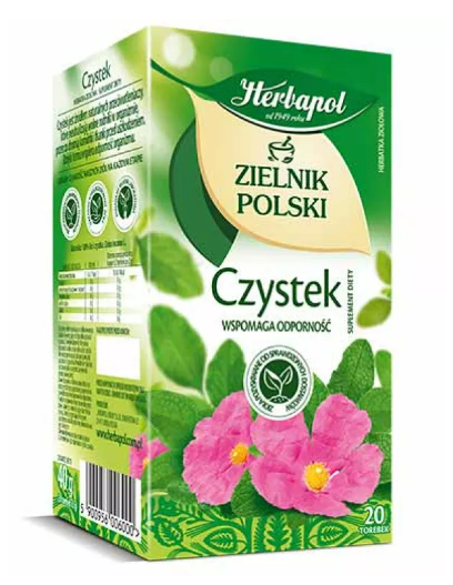 HERBAPOL HERBATA ZIELNIK CZYSTEK 20*2G