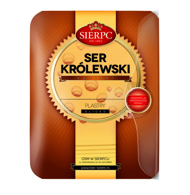 SIERPC SER ZOLTY PLASTRY KROLEWSKI WEDZONY 135G