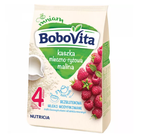 BOBOVITA KASZKA MLECZNO RYZOWA MALINA 230G