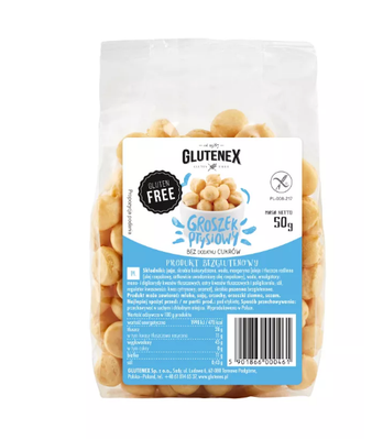 GLUTENEX GROSZEK PTYSIOWY BEZ DODATKU CUKROW GLUTEN FREE 50G