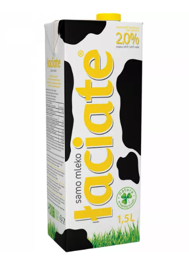 MLEKPOL MLEKO UHT LACIATE ZOLTE 2% 1,5L