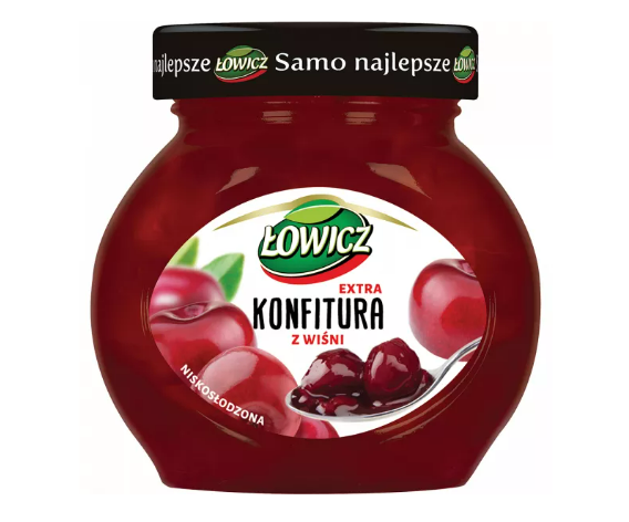LOWICZ KONFITURA 240G WISNIA