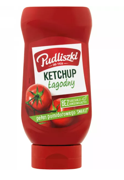 PUDLISZKI KETCHUP LAGODNY 480G