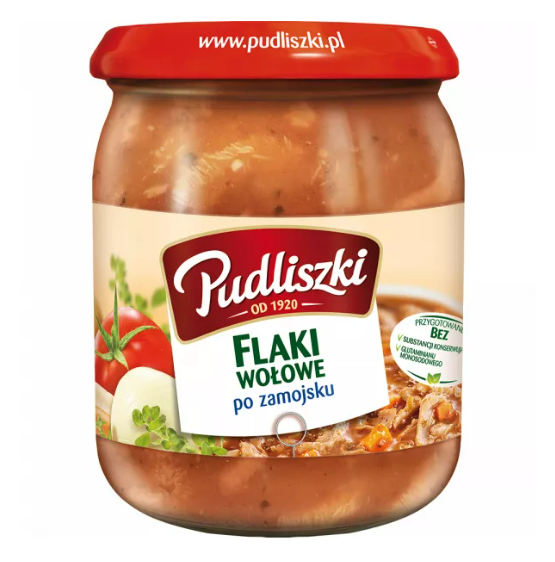 PUDLISZKI DANIE FLAKI WOLOWE PO ZAMOJSKU 500G