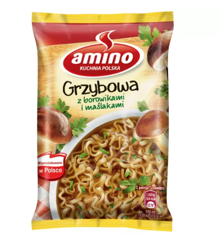 AMINO GRZYBOWA ZUPA NUDLE 57G AMINO GRZYBOWA ZUPA NUDLE 57G